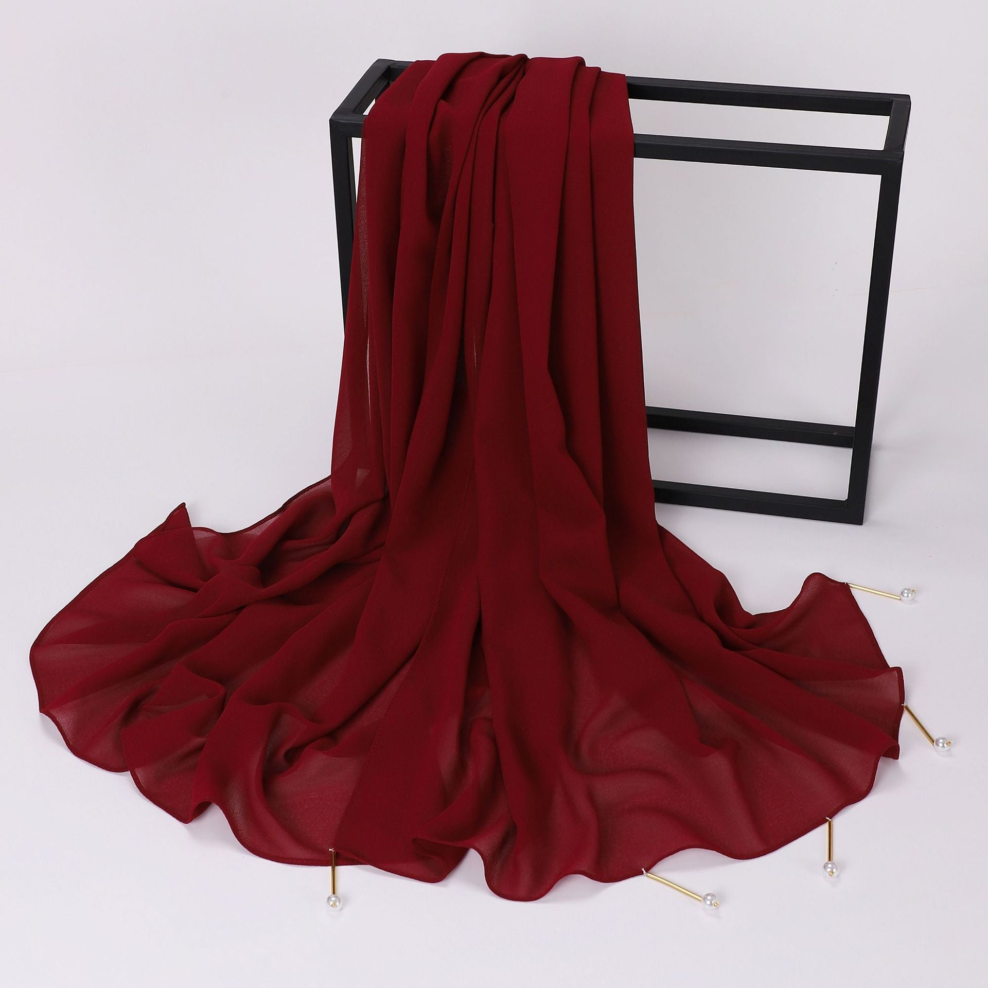 New pearl chiffon scarf Middle East Africa South East Asia headscarf hijab