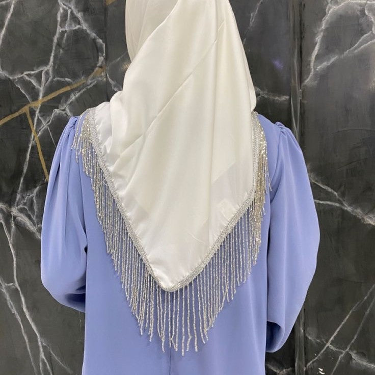 New Pearl Chiffon Headscarf Crystal Tassel Middle East and Africa Headscarf