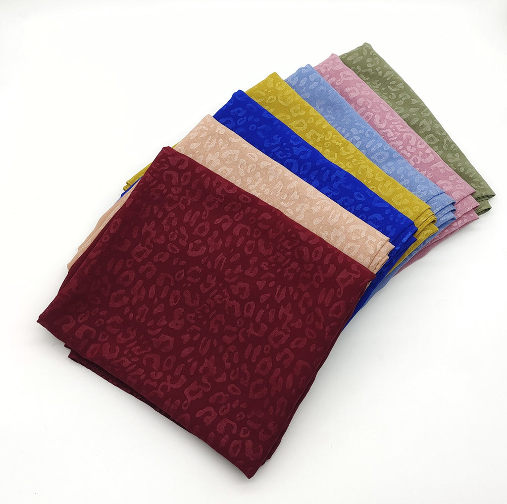 Embossed printing, pearl chiffon, cross-woven cotton, long scarf, square scarf, triangular scarf,  scarf, headscarf customization