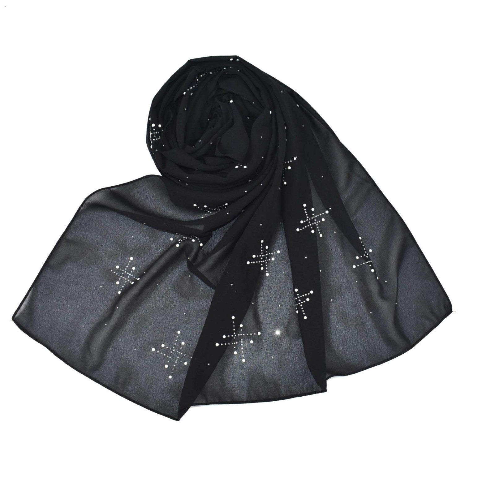 New pearl chiffon scarf, ceramic hot diamond  scarf, Malaysian hijab Middle East headscarf