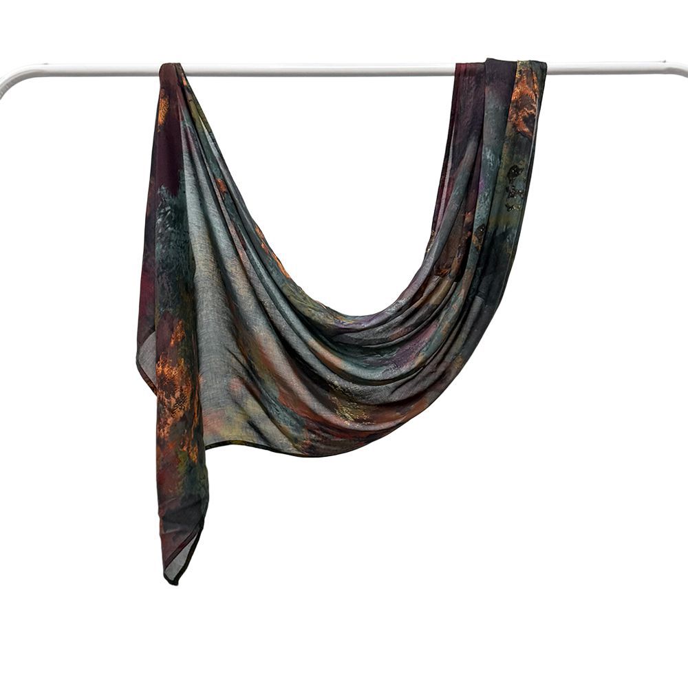 Modal cotton Jersey headscarf marble pattern digital print scarf ethnic Muslim shawl headscarf