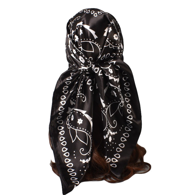 Fashion new 90 satin size cashew flower square silk scarf, scarf