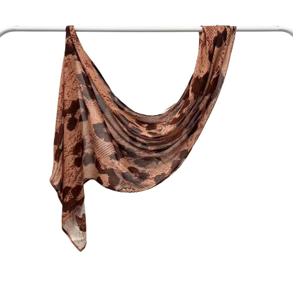 Modal cotton Jersey headscarf marble pattern digital print scarf ethnic Muslim shawl headscarf