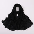 New copper chain, black crystal pearl chiffon scarf, yarn scarf, Middle East and Africa headscarf.