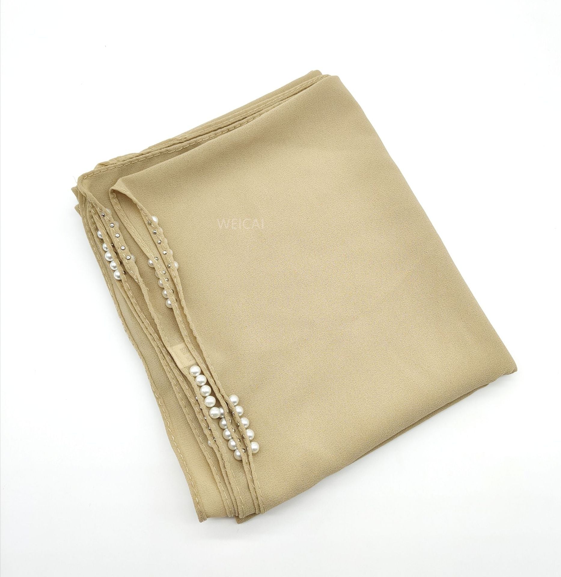 Customized flower beads pearl chiffon scarf  Women headscarf Malaysia Indonesia hijab