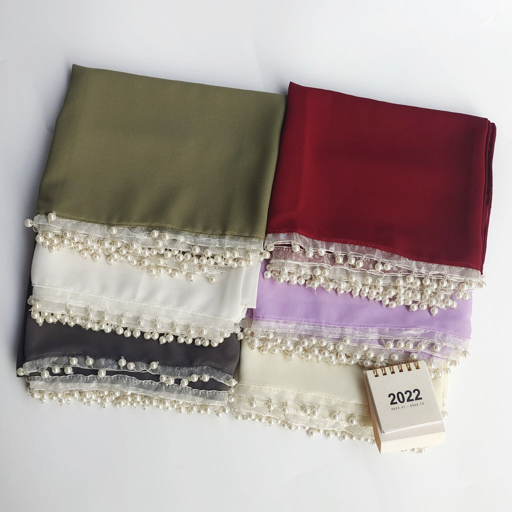 New pearl Chiffon 75D chiffon Dubai Malaysia Indonesia headscarf scarf hijab