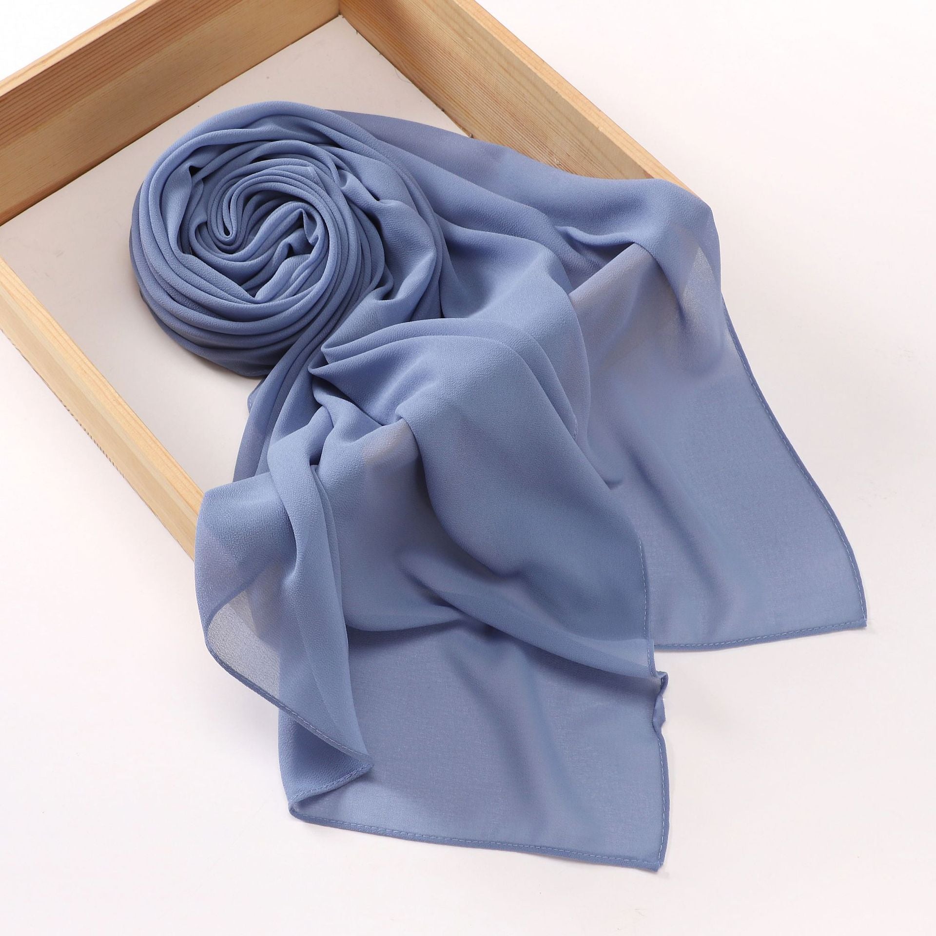 75D pearl chiffon square scarf Middle East headscarf gauze Malaysia Saudi Arabia Dubai cover 110 * 110cm