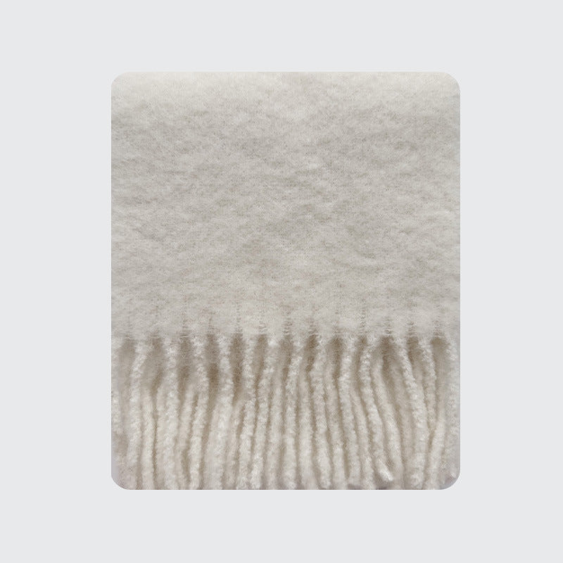 42% Alpaca Peru Alpaca Hair Scarf Women's Winter Solid Color Light and Warm Wool Scarf Alpaca