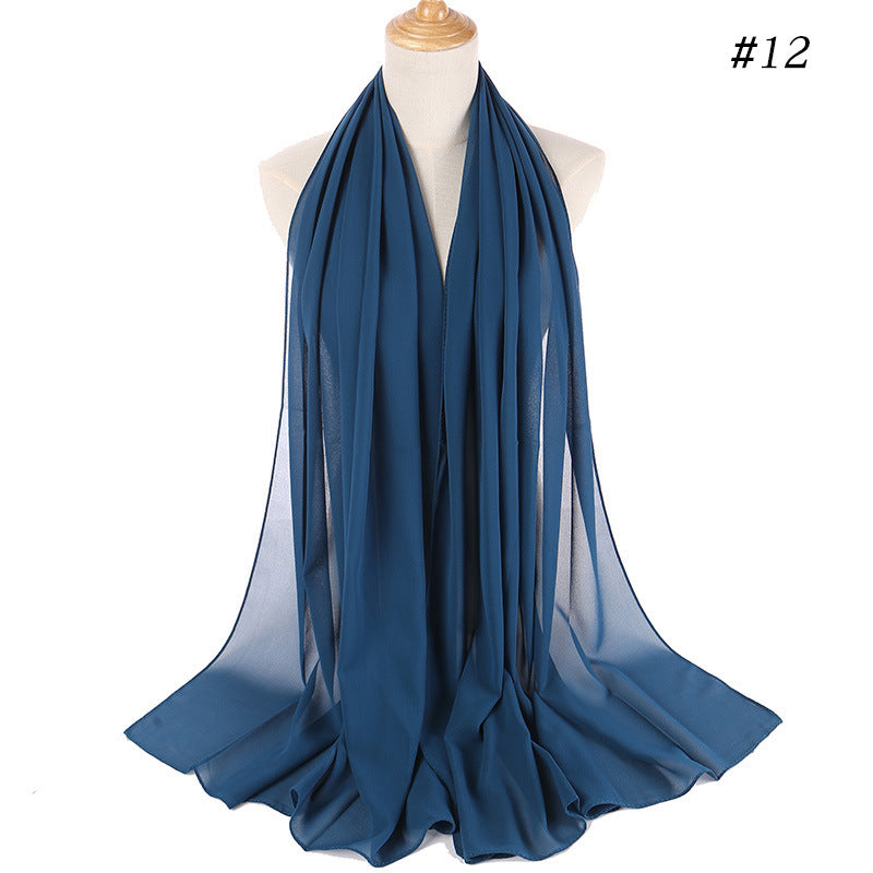 Malaysian gauze, pearl chiffon bubble silk scarf, headscarf, ethnic headscarf