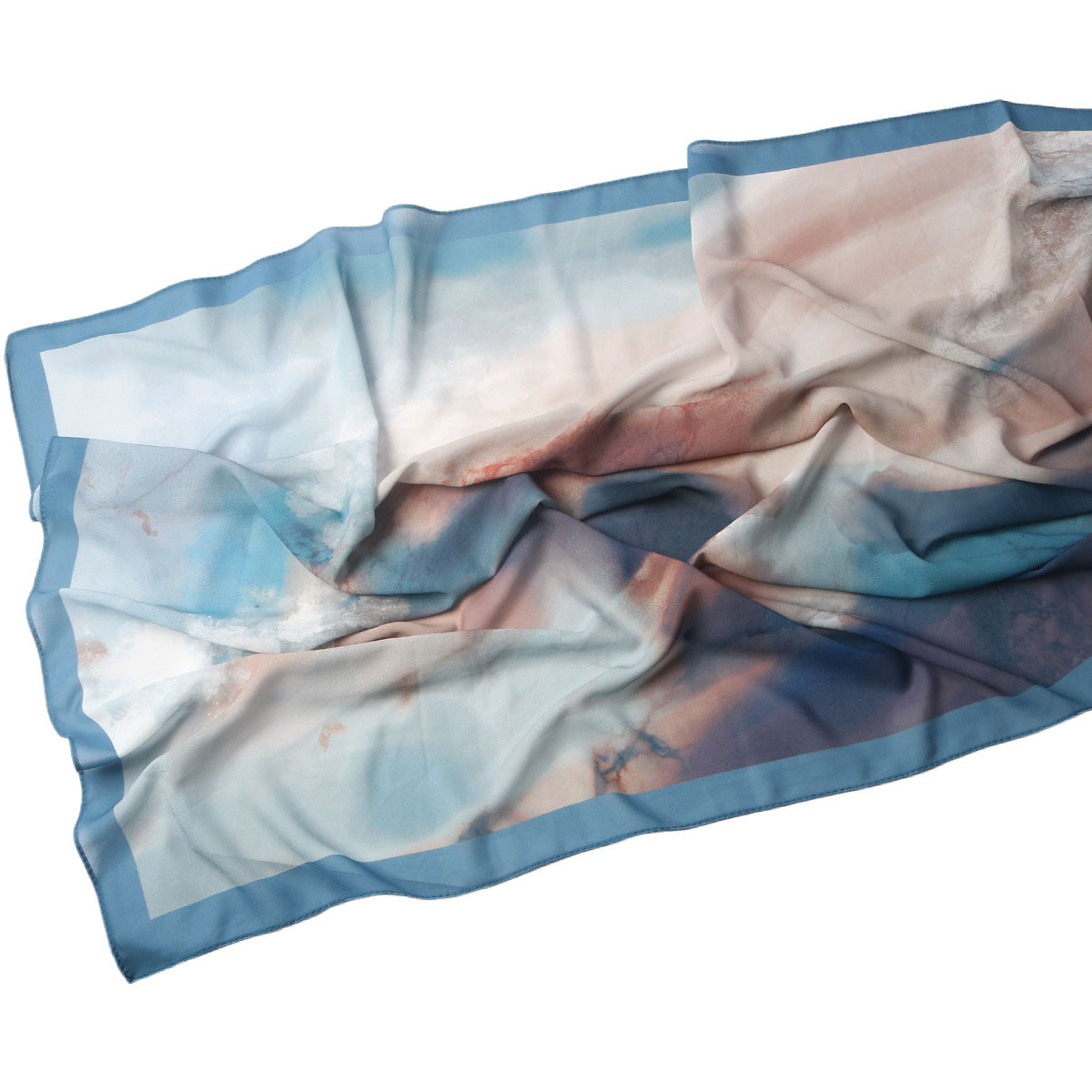 Malaysian Printed Chiffon Scarf Bohemian Fashion Simple Spring and Summer Sunscreen Scarf Shawl