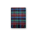 Korean designer wool-blend fringed plaid scarf men's autumn and winter soft plaid scarf