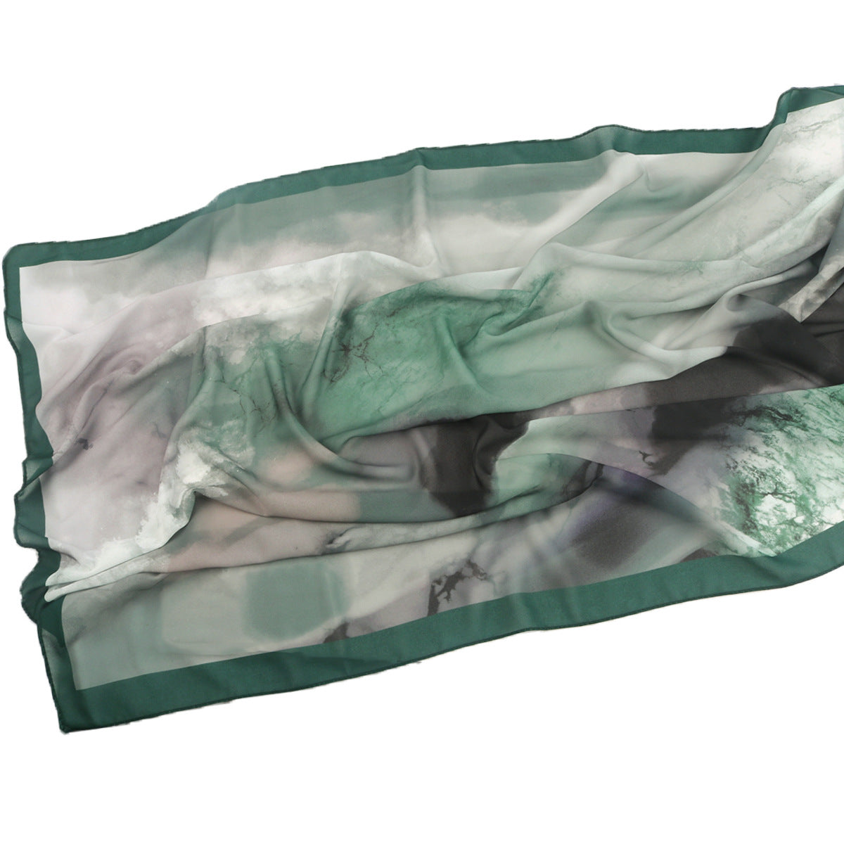Malaysian Printed Chiffon Scarf Bohemian Fashion Simple Spring and Summer Sunscreen Scarf Shawl
