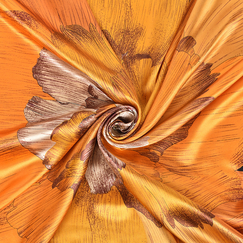 Autumn and winter new fashion peony pattern 90cm-color large square scarf women