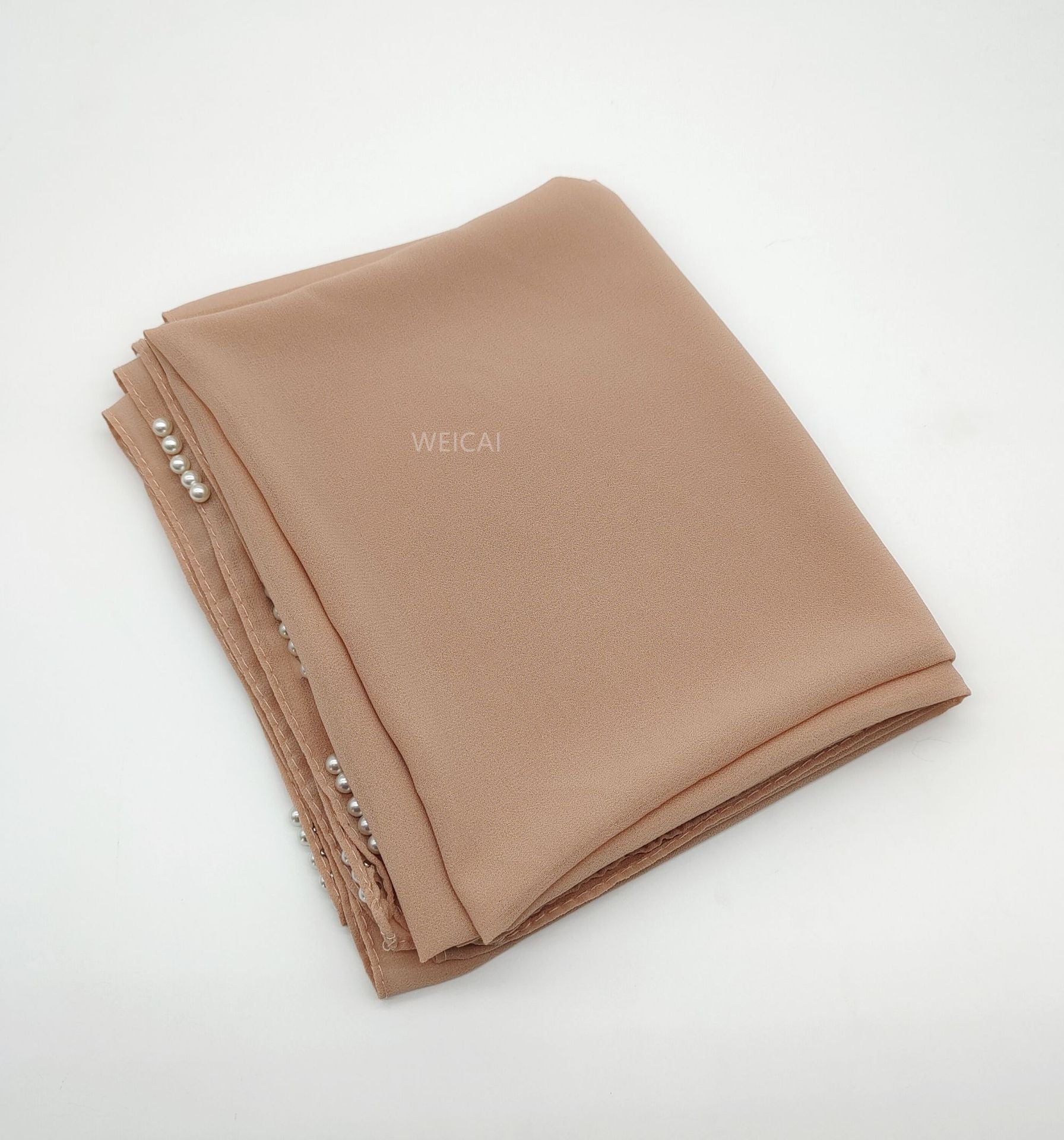 Customized flower beads pearl chiffon scarf  Women headscarf Malaysia Indonesia hijab