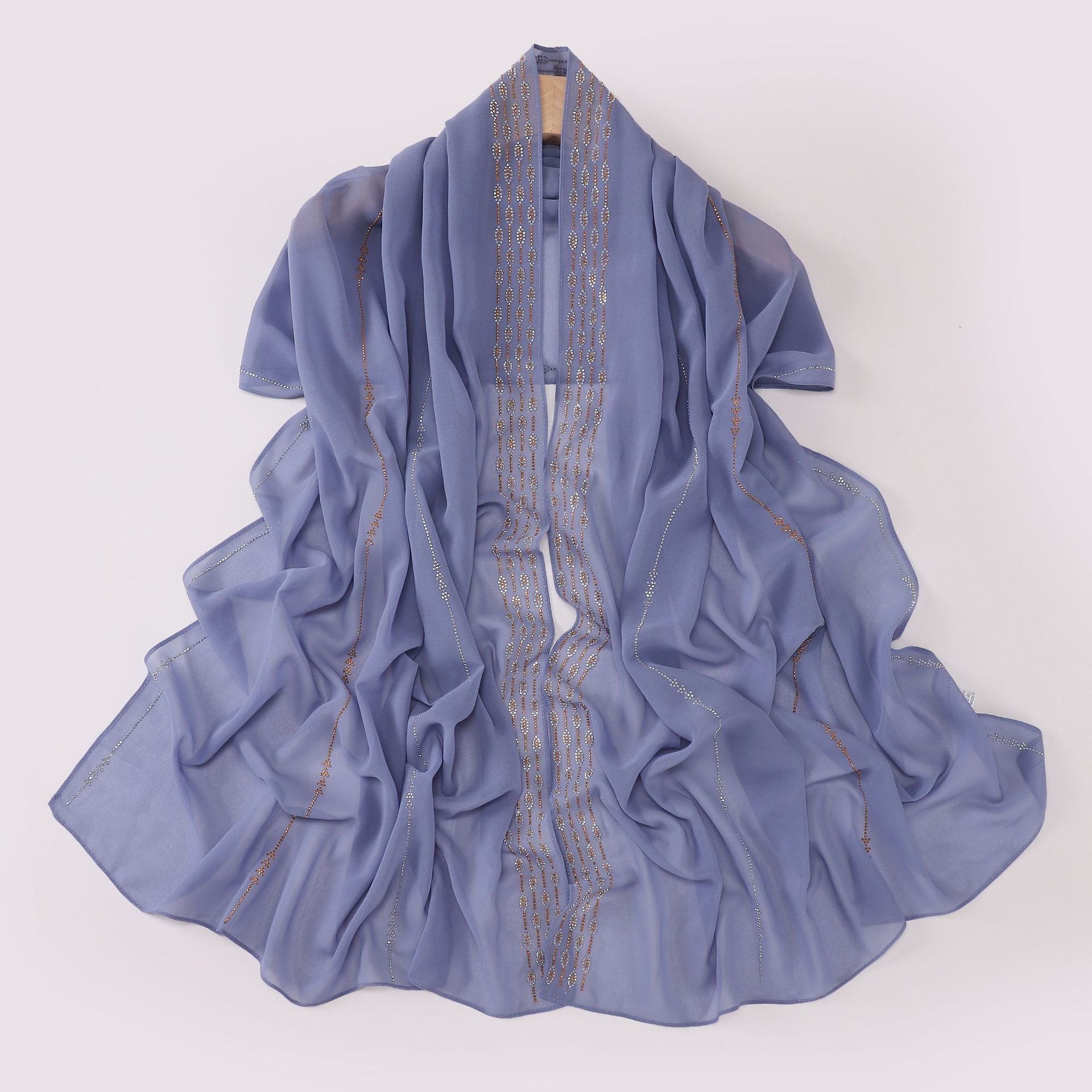 New Pearl Chiffon Boutique Hot Diamond Long Towel Middle East Africa Head Towel South East Asia Head Towel