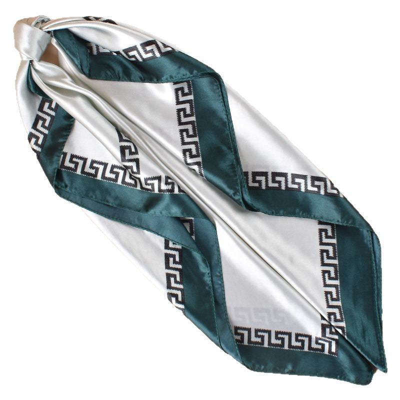 2025 new 90cm-swatch monochrome edged printed square scarf with sunscreen, bag head silk scarf decoration, scarf