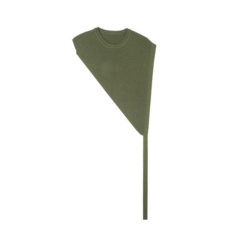 Mid-high Premium Spring, Summer and Autumn New Products Thin Outer Shirt Short Sleeve Triangle Knitted Shawl