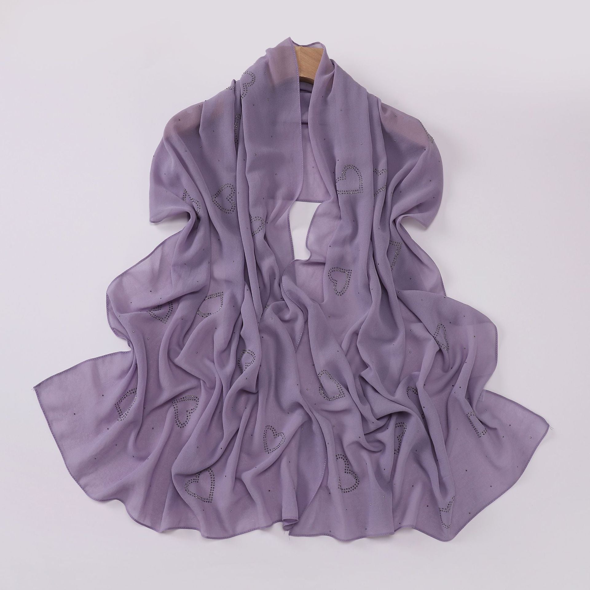 New chiffon high quality love star hot diamond Hijab South East Asia headscarf