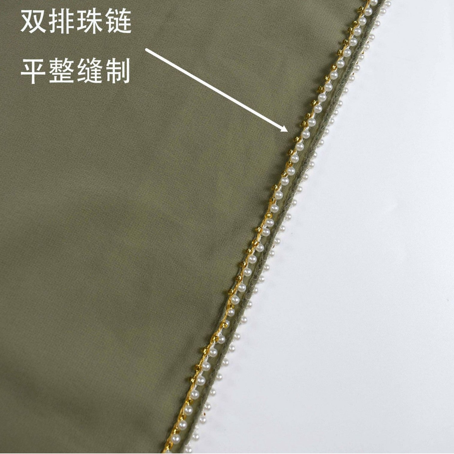 New pearl chiffon beaded scarf Malaysia headscarf Middle East Africa hijab