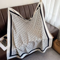 Spring and summer simple twill square scarf temperament commuter scarf decoration fashion shawl neck protection scarf sunshade headscarf women