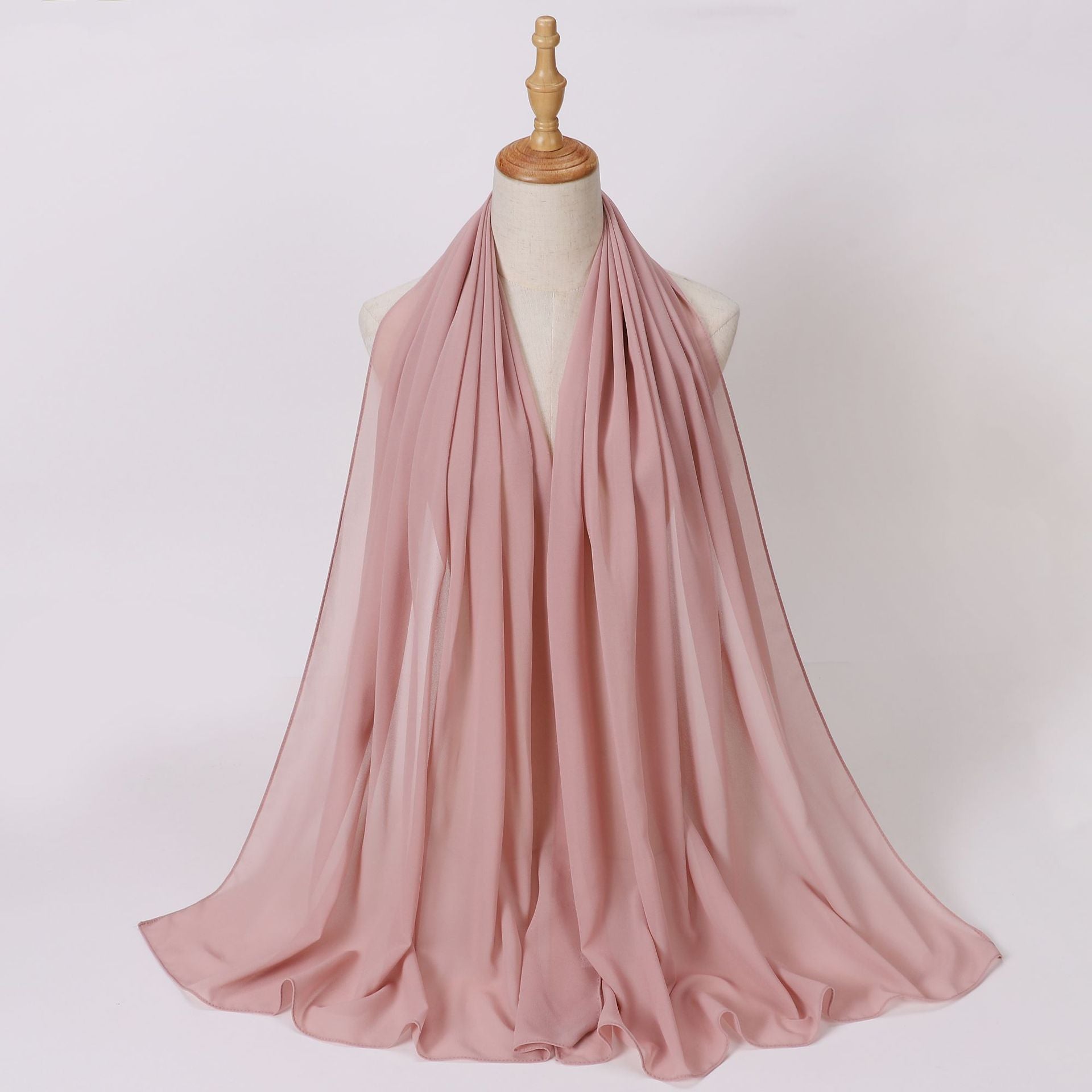 Monochrome pearl chiffon, long scarf hijab malay hijab headscarf Middle East Africa headscarf