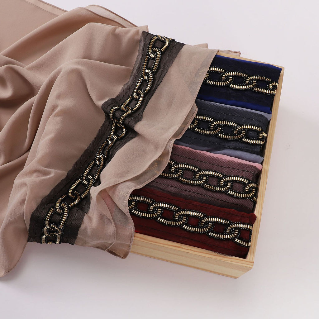 New chiffon bead lace scarf  scarf Middle East and Africa headscarf