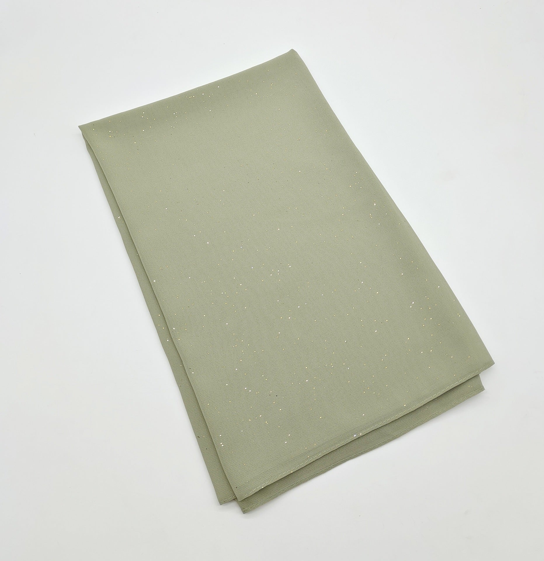 Gold sprinkled pearl chiffon scarf hijab Malaysia headscarf Middle East Africa headscarf