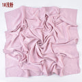 Autumn and winter new Malaysian imitation silk matte satin monochrome solid color 90 plain simple square towel batch