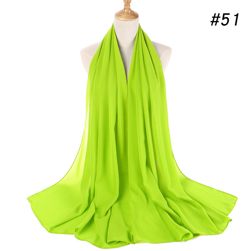 86 color pearl chiffon bubble headscarf, women's hijab scarf