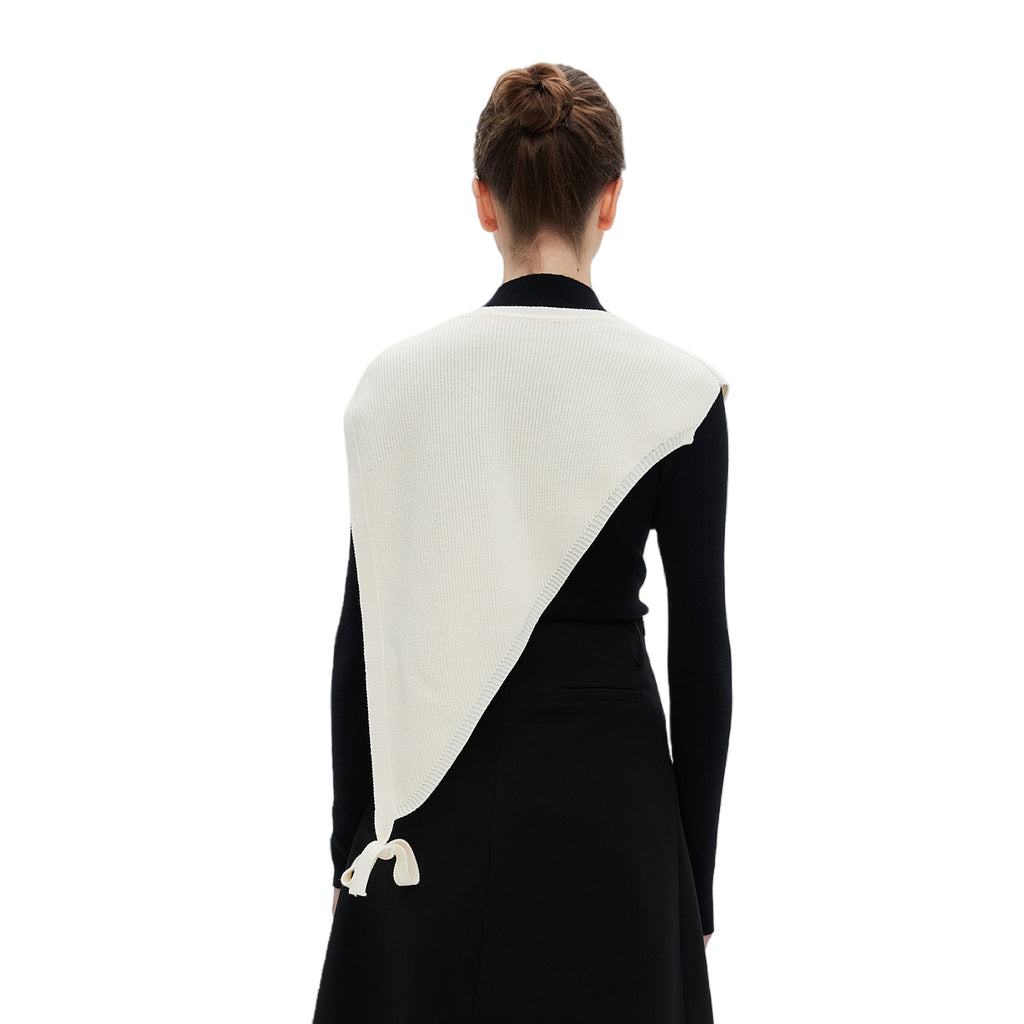 Mid-high Premium Spring, Summer and Autumn New Products Thin Outer Shirt Short Sleeve Triangle Knitted Shawl