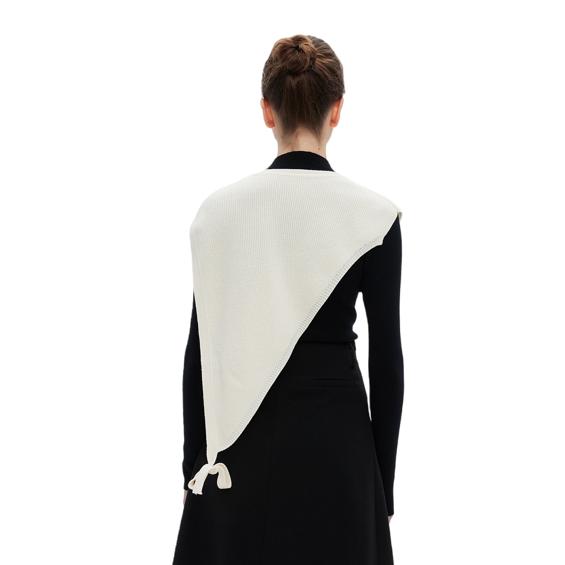 Mid-high Premium Spring, Summer and Autumn New Products Thin Outer Shirt Short Sleeve Triangle Knitted Shawl