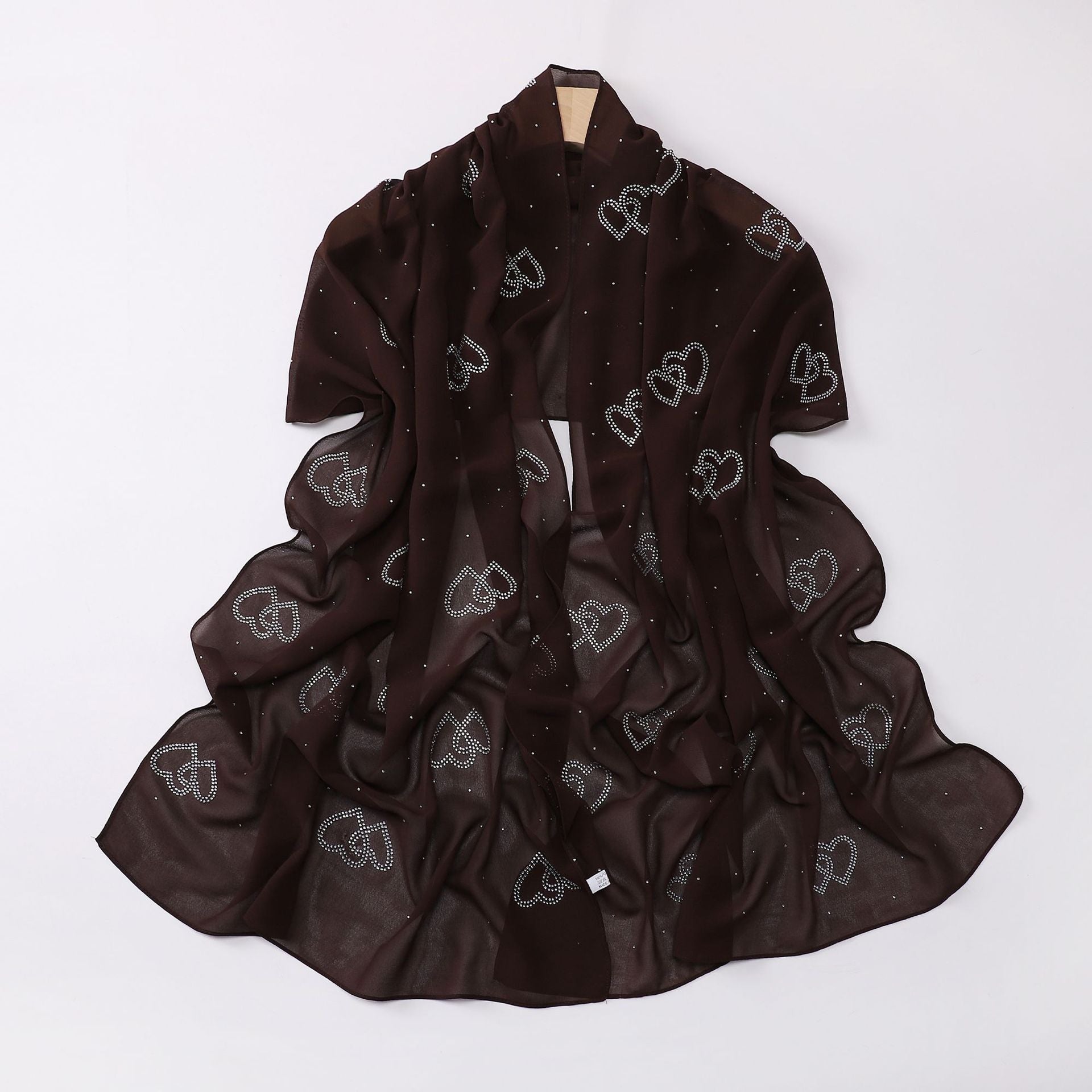 New Pearl Chiffon Double Love Hot Diamond Middle East Africa South East Asia Headscarf