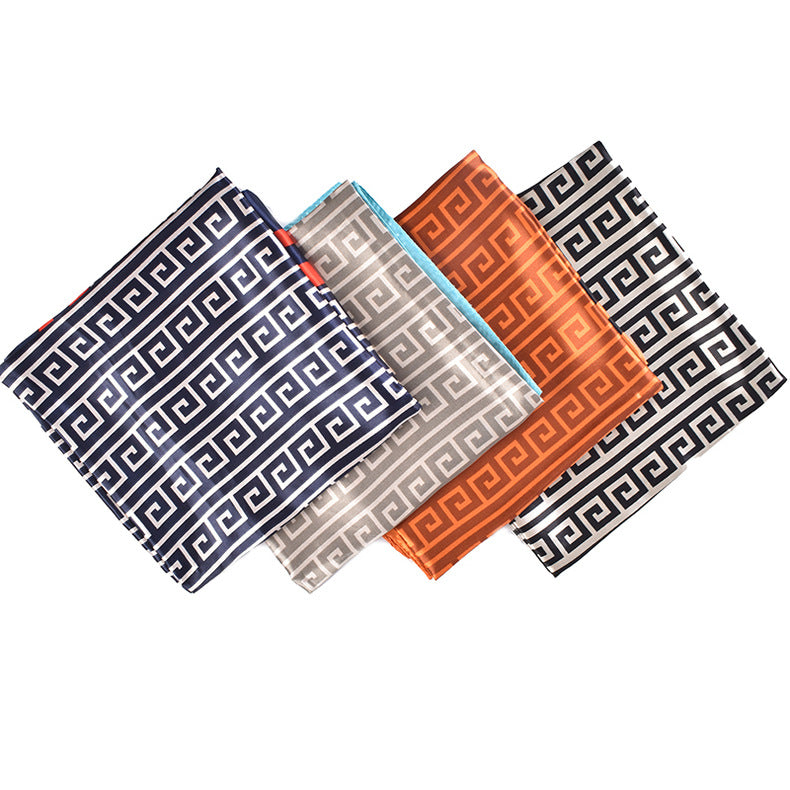 New fashion retro printing 90 * 90 satin large square scarf silk scarf, cross