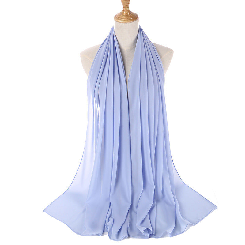 86 color pearl chiffon bubble headscarf, women's hijab scarf