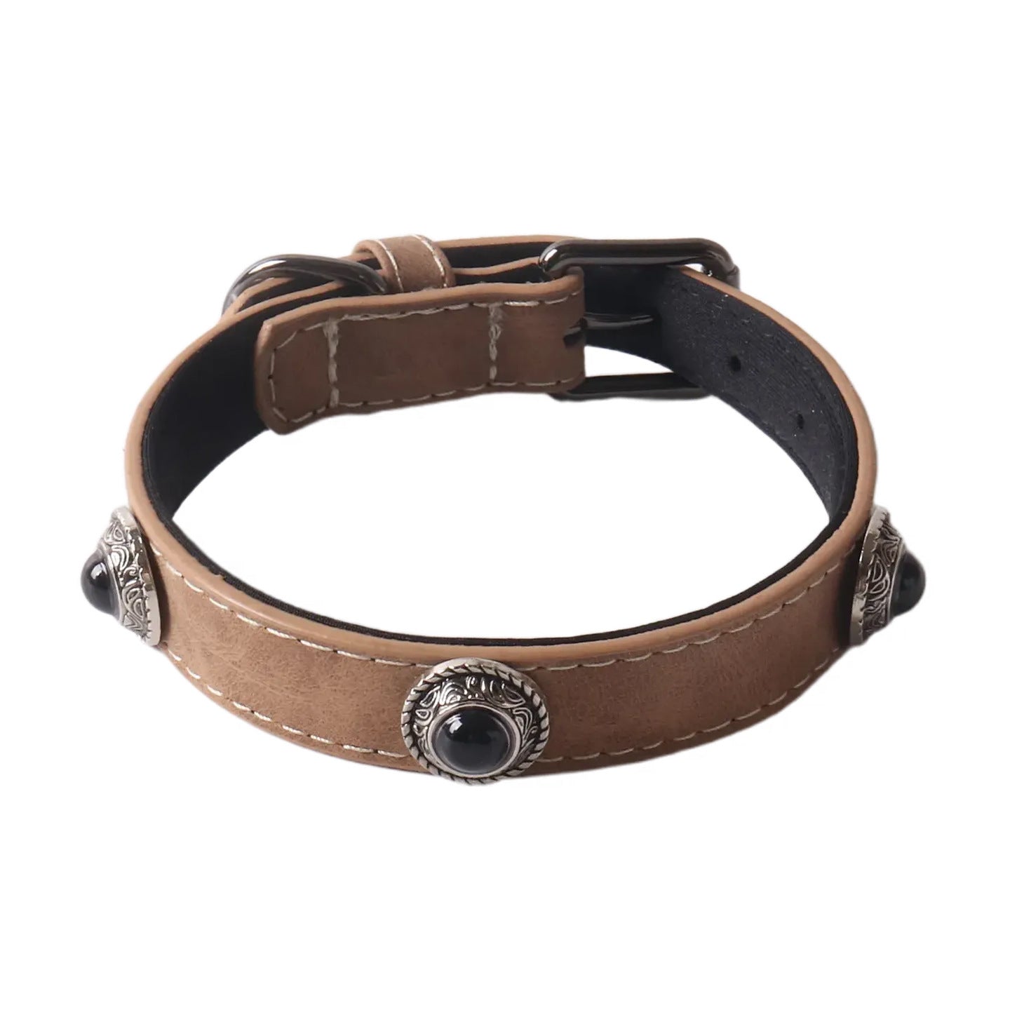 New Hot Sale, Matte PU Leather Opal Dog Collar