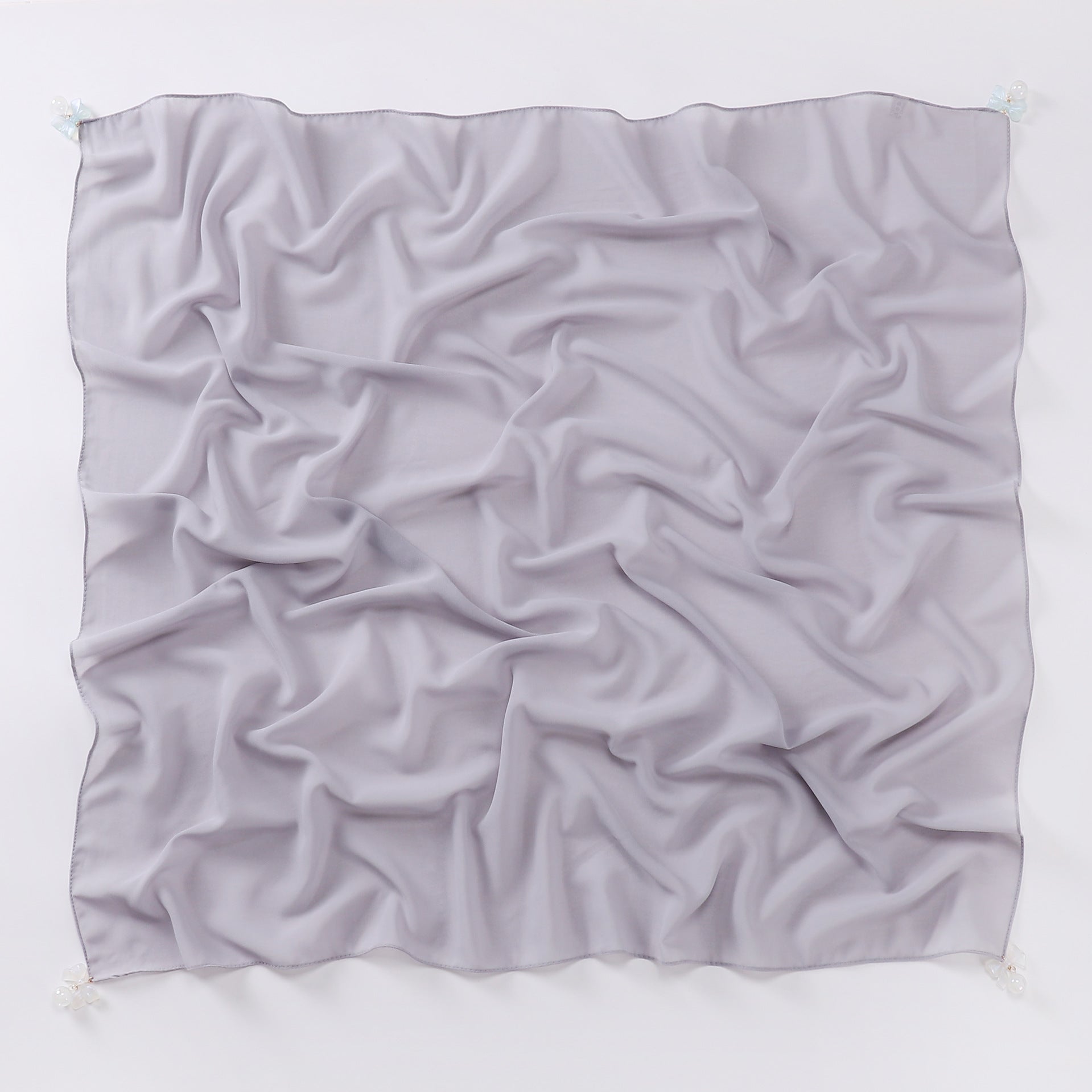Pearl chiffon square scarf 90 * 90cm Hijab MMalaysia headscarf