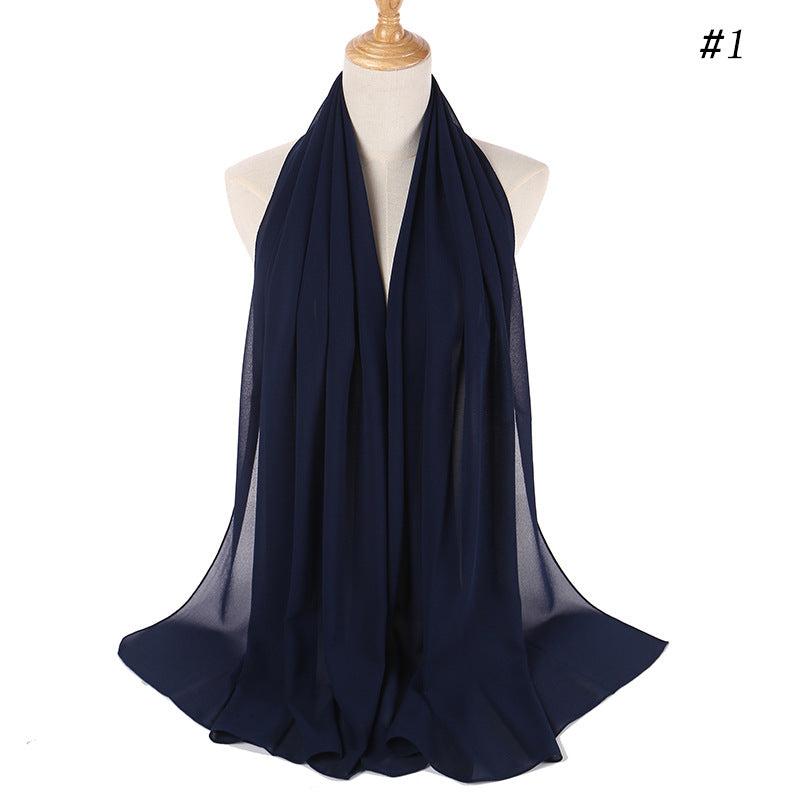 86 color pearl chiffon bubble headscarf, women's hijab scarf