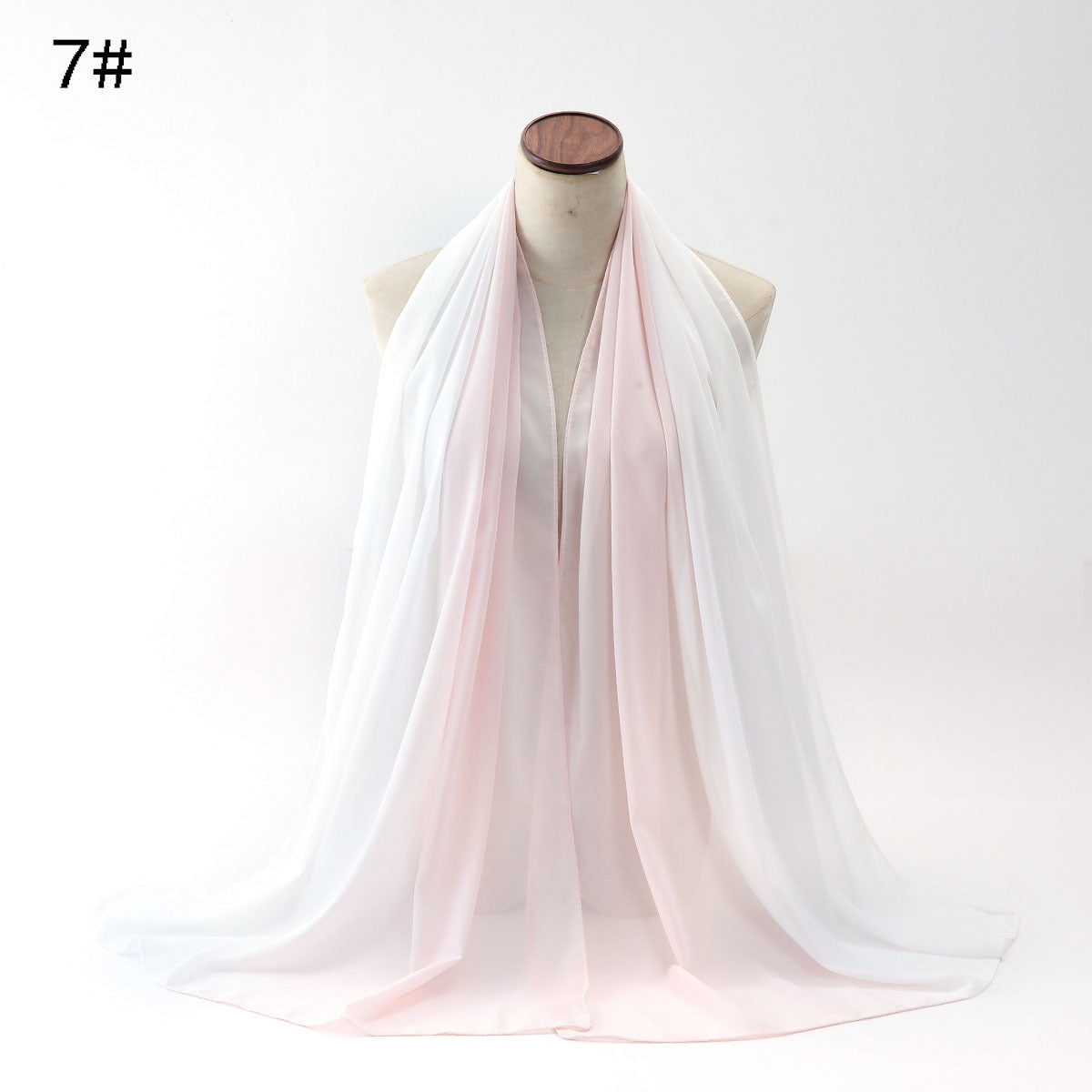 New versatile pearl chiffon gradual change color scarf yarn Middle East Africa Malaysia Indonesia headscarf