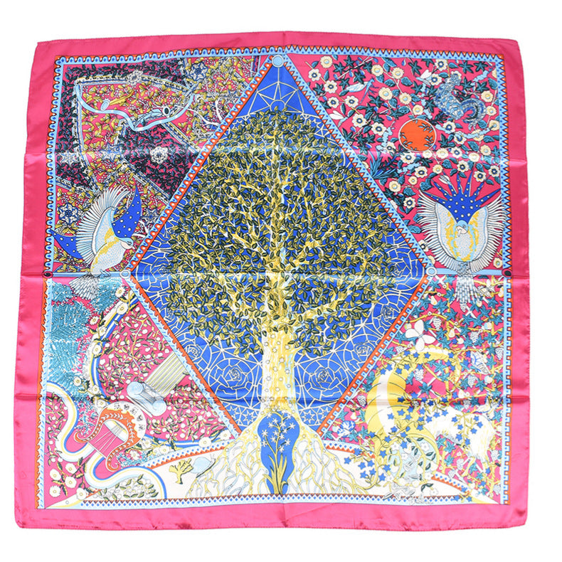 Summer new fashionable versatile natural pattern printing 90-color square scarf silk scarf headscarf