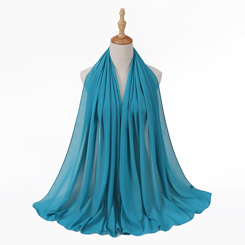 86 color pearl chiffon bubble headscarf, women's hijab scarf