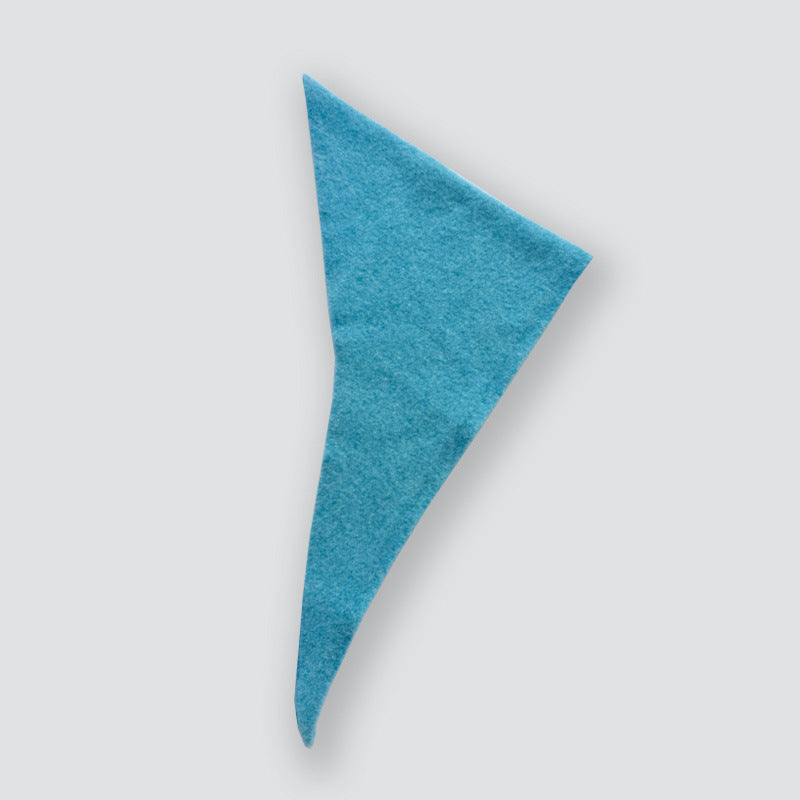 Contains 30 wool blended solid color knitted triangle scarf for women's autumn and winter Korean foreign small scarf headscarf dual-purpose