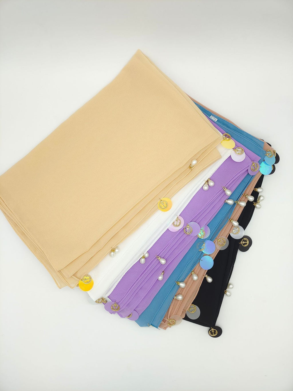 New pearl chiffon scarf women's hijab Malaysia  Bubble chiffon headscarf