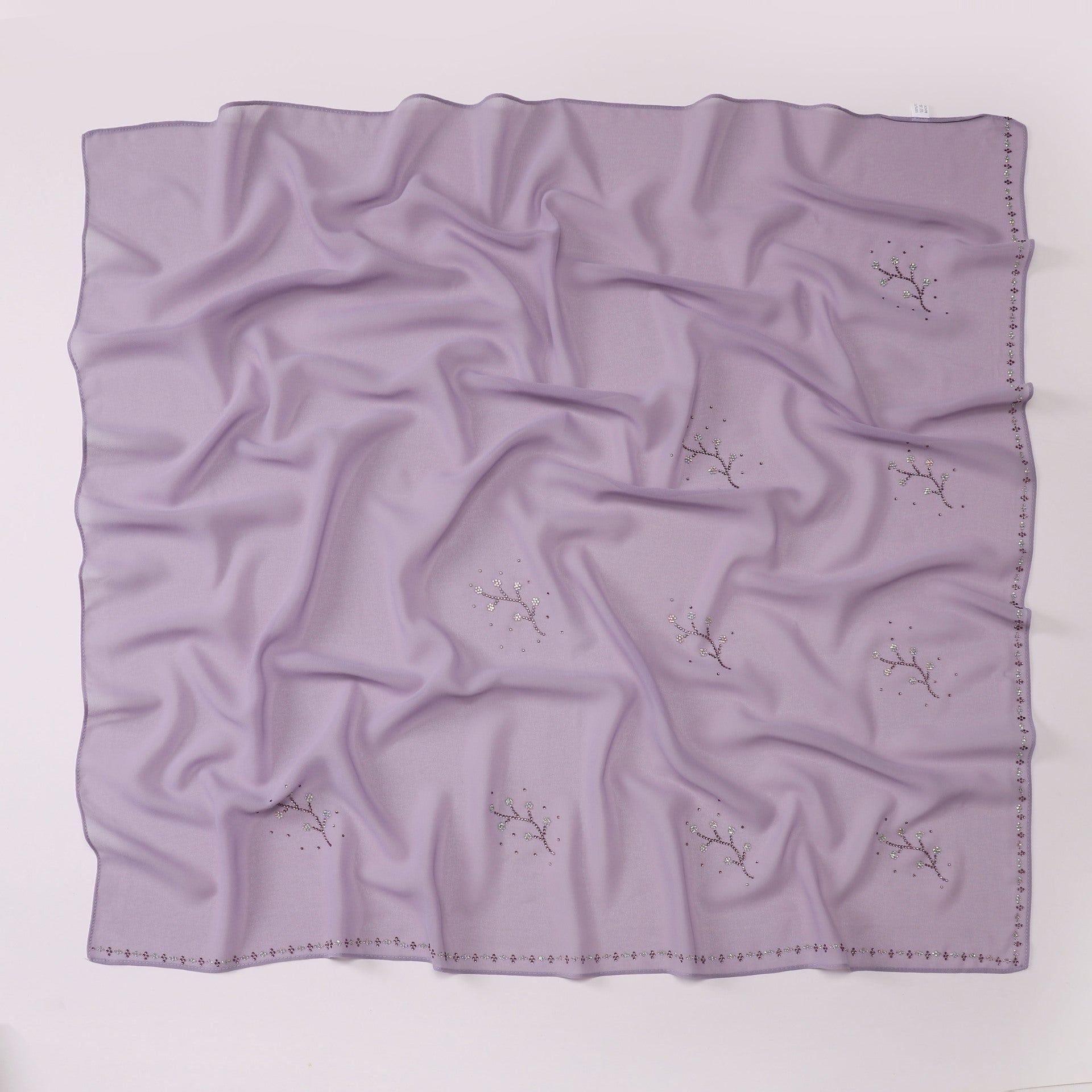 Kuaishou new pearl chiffon, high quality Middle Eastern diamond, hot diamond square towel bag yarn towel