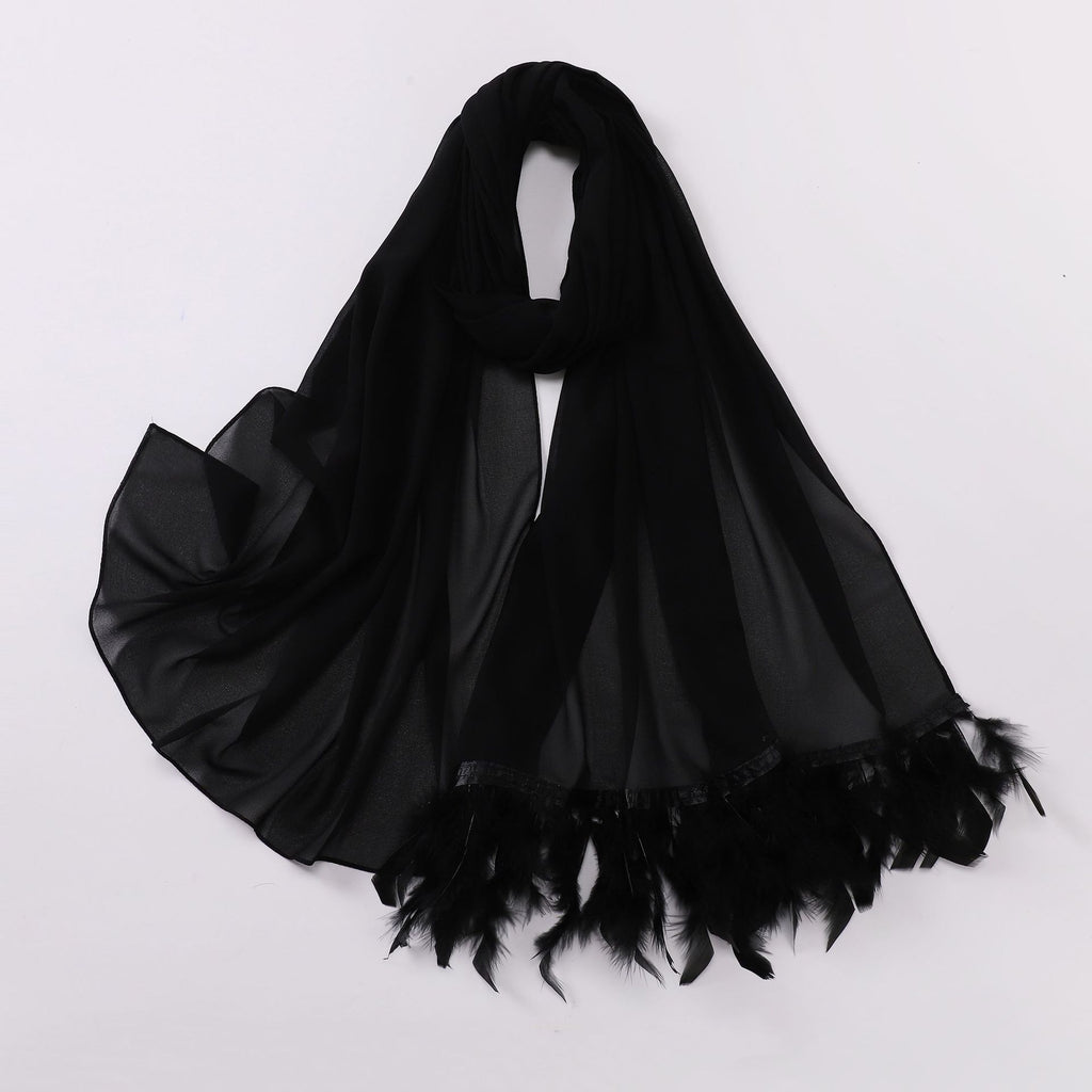 75D pearl chiffon malaysian headscarf yarn scarf turkey hair scarf middle east Africa hijab