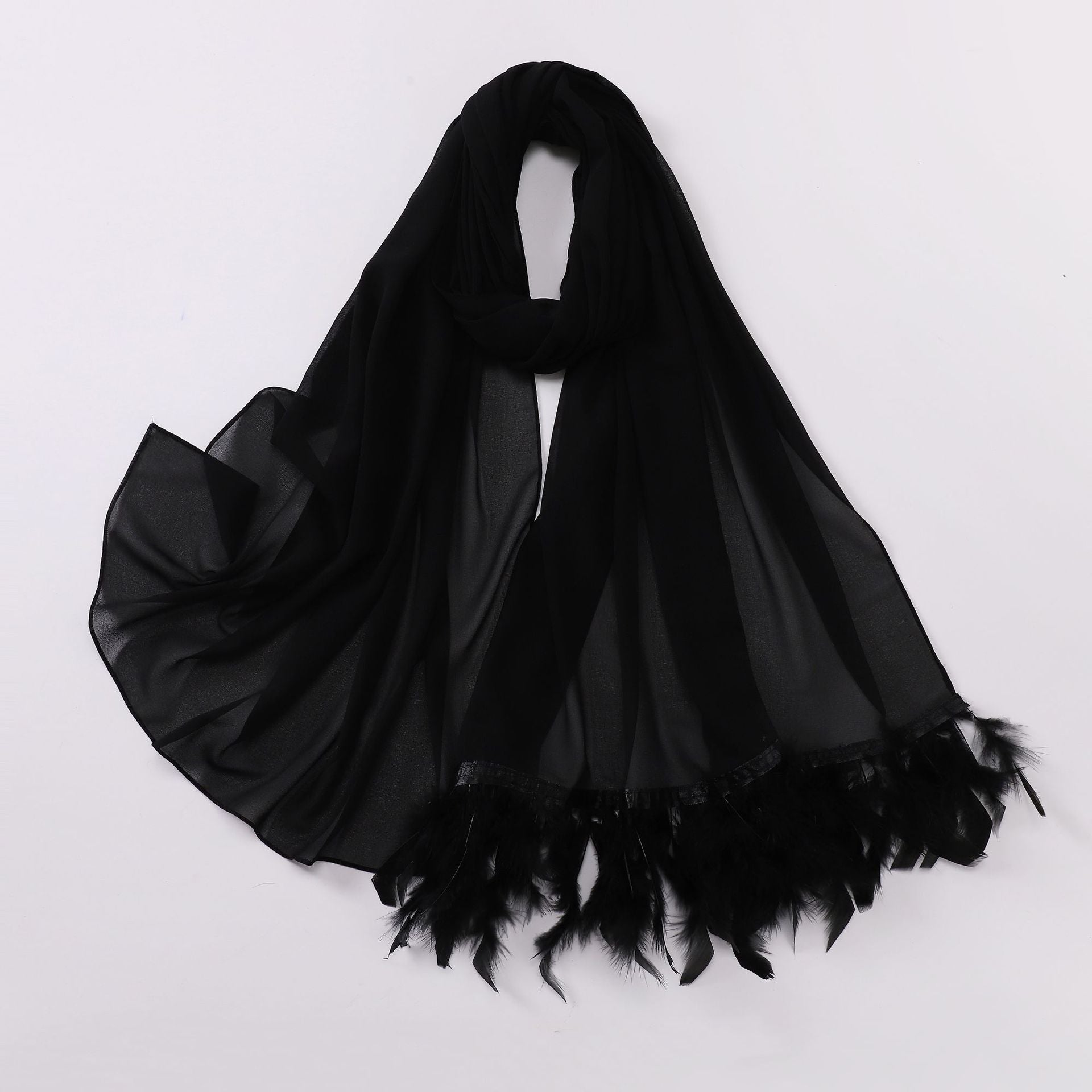 75D pearl chiffon malaysian headscarf yarn scarf turkey hair scarf middle east Africa hijab