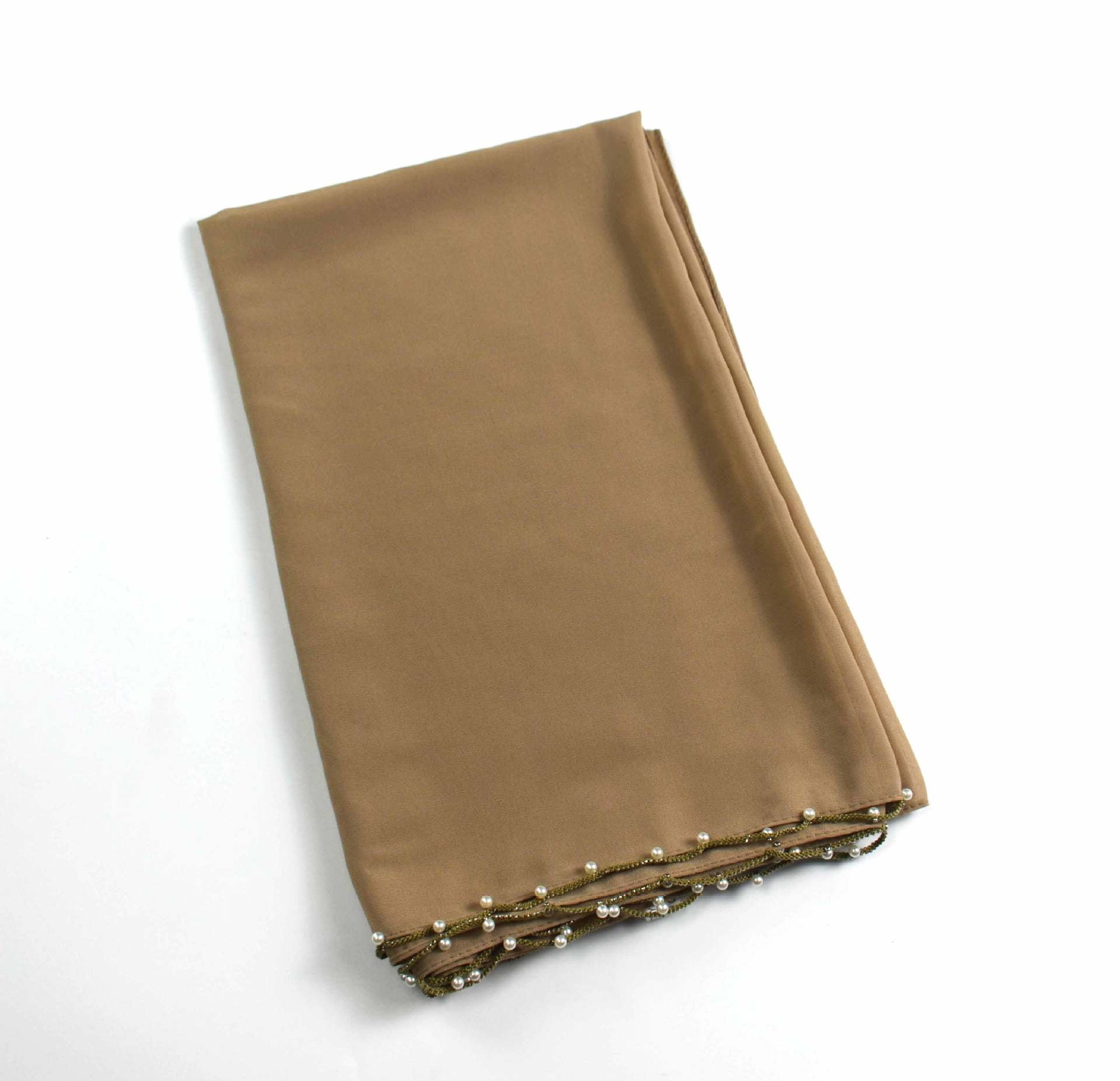 New chiffon wavy edge beaded long towel African hijab yarn towel Middle East headscarf Malay towel