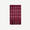 Designer with 40 wool retro Ankara red plaid scarf women's winter atmosphere wool scarf Korean version