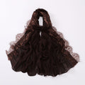 New chiffon eyelashes lace edge scarf gauze middle eastern headscarf hijab