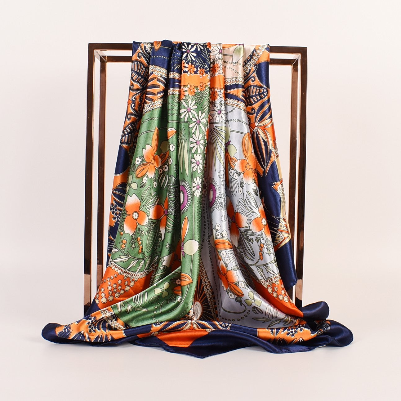 Summer new fashion cashew flower 90 square scarves women, printed fashion large silk scarves, scarves silk scarves