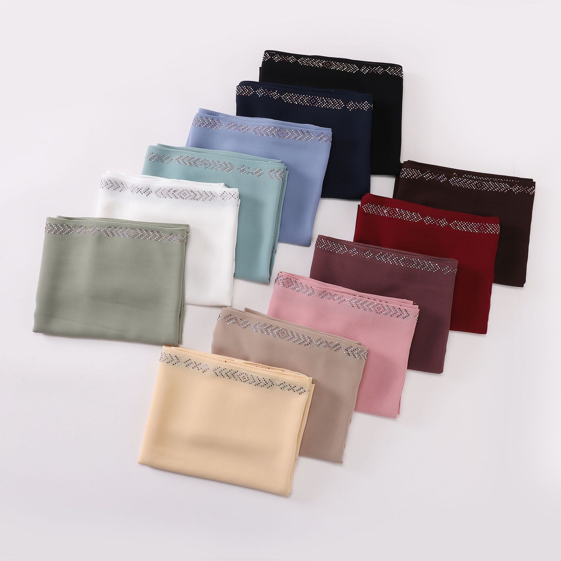 New pearl chiffon long towel, line hot diamond yarn, Middle East and Africa headscarf hijab